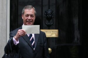 Brexit: Nigel Farage at Downing Street